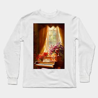 Watercolor piano Long Sleeve T-Shirt